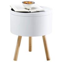 STOLIK BOCZNY 107149-FSC - biały, drewno (37,5/45cm)