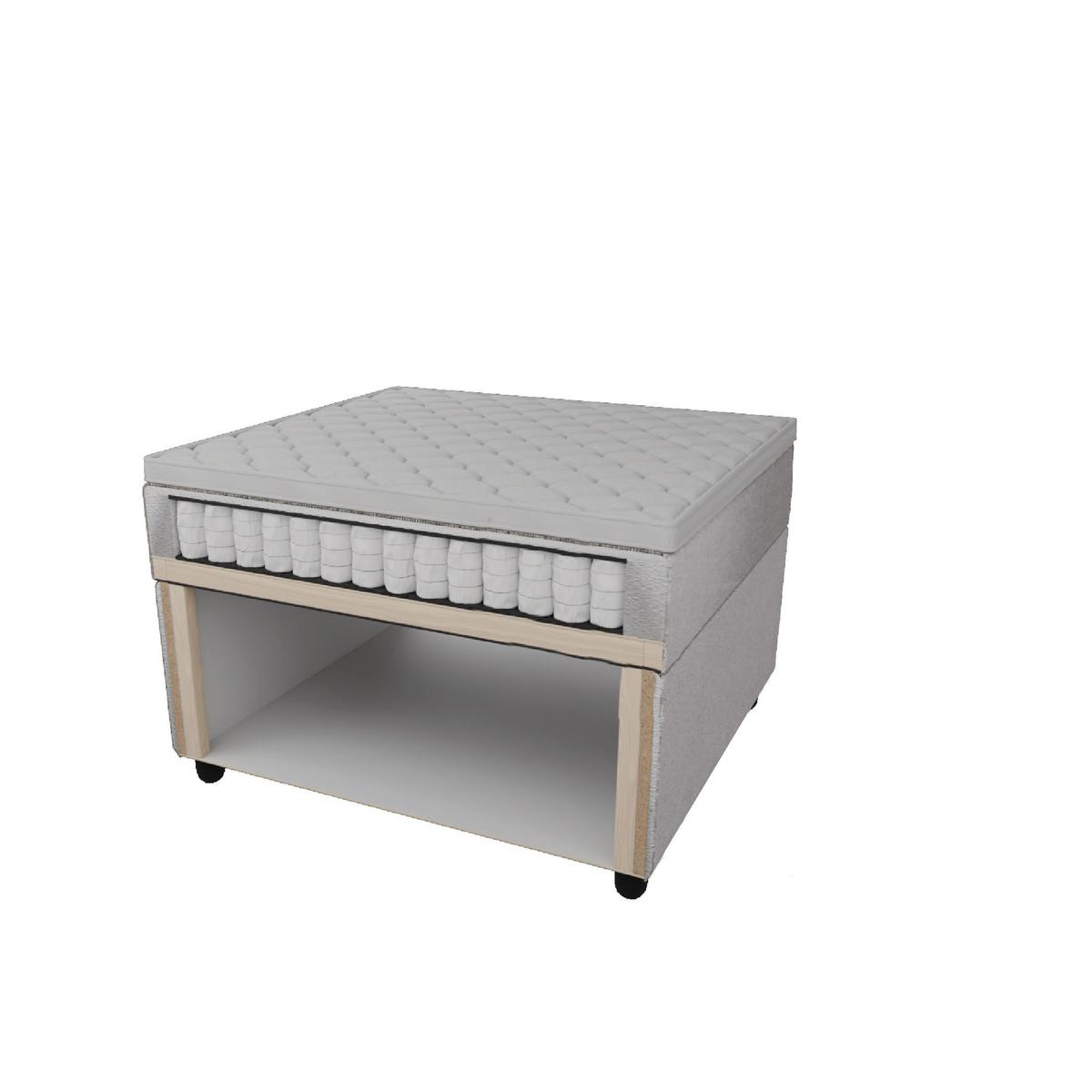 Box Krevet Kiara - siva/crna, Moderno, tekstil/drvo (180/200cm) - Bessagi Home