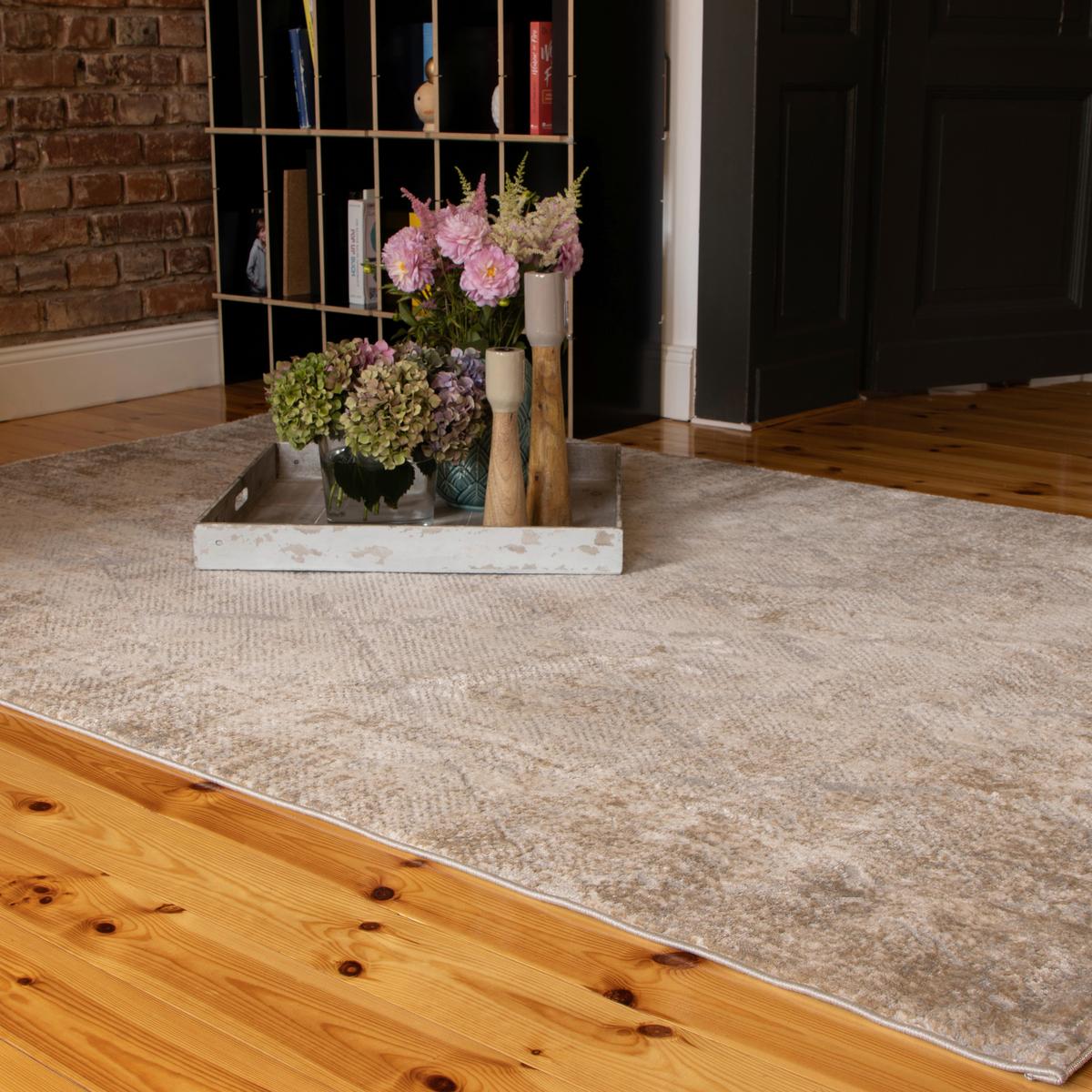 Webteppich My Salsa 694 - Taupe, Design, Textil (120/170cm)
