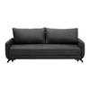 Schlafsofa Oliver Anthrazit Webstoff - Anthrazit/Schwarz, MODERN, Holz/Textil (220/74/93cm) - Bessagi Home