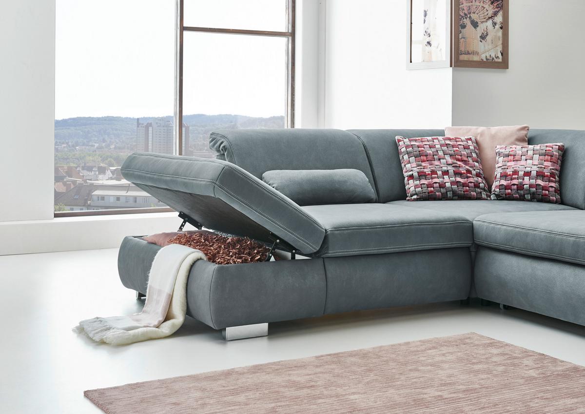 Sedežna Garnitura Antaris Mini -Top- Z Relax Funkcijo - siva/bež, Moderno, kovina/tekstil (320/260cm) - Top ponudba