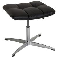 Pisarniški Stolček Saranto, Črna - srebrne barve/črna, Moderno, kovina/tekstil (47/38/47cm) - MID.YOU