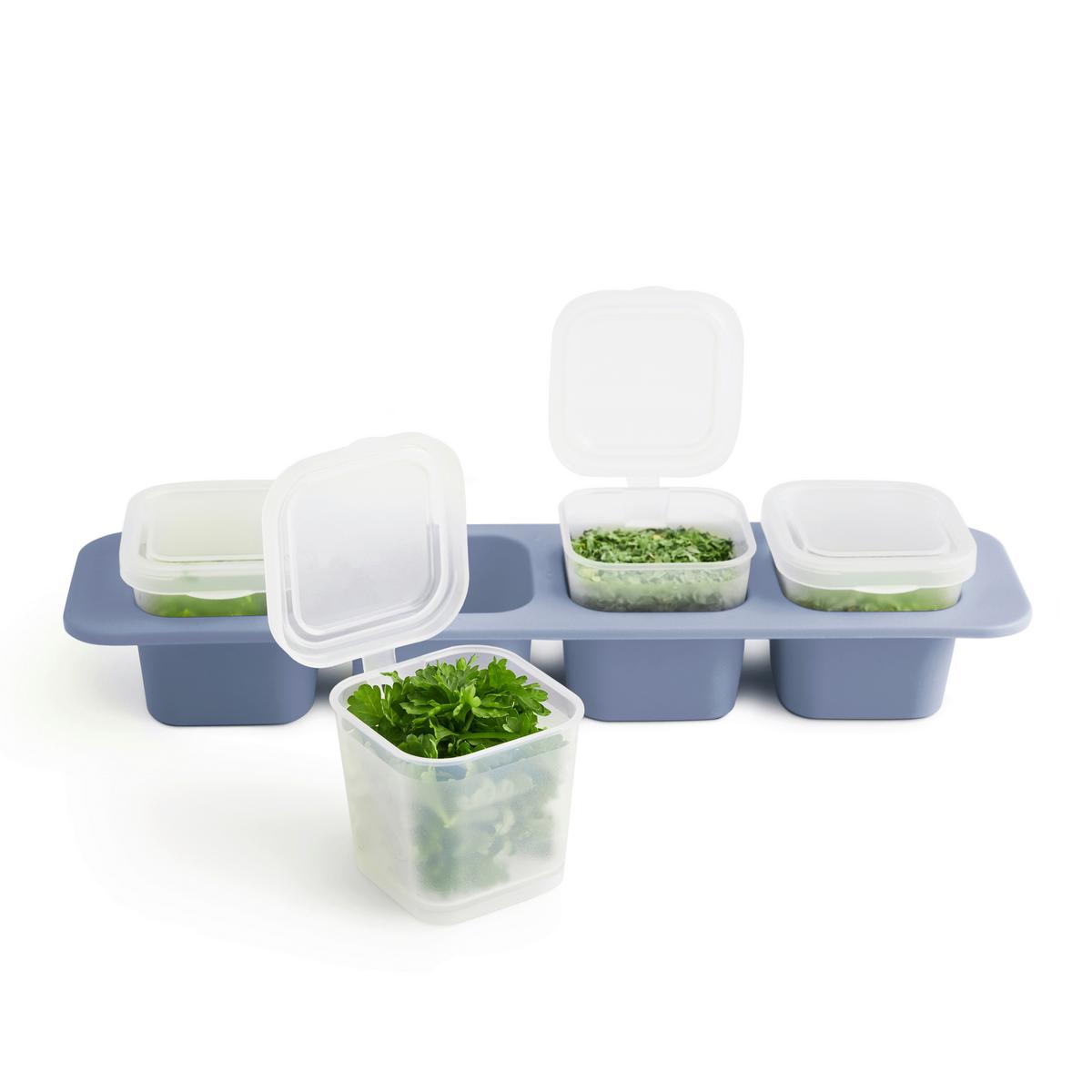 Gefrierdose Rotho-Domino Mini Hellblau - Hellblau, KONVENTIONELL (6,5/4,6/23cm) - Rotho