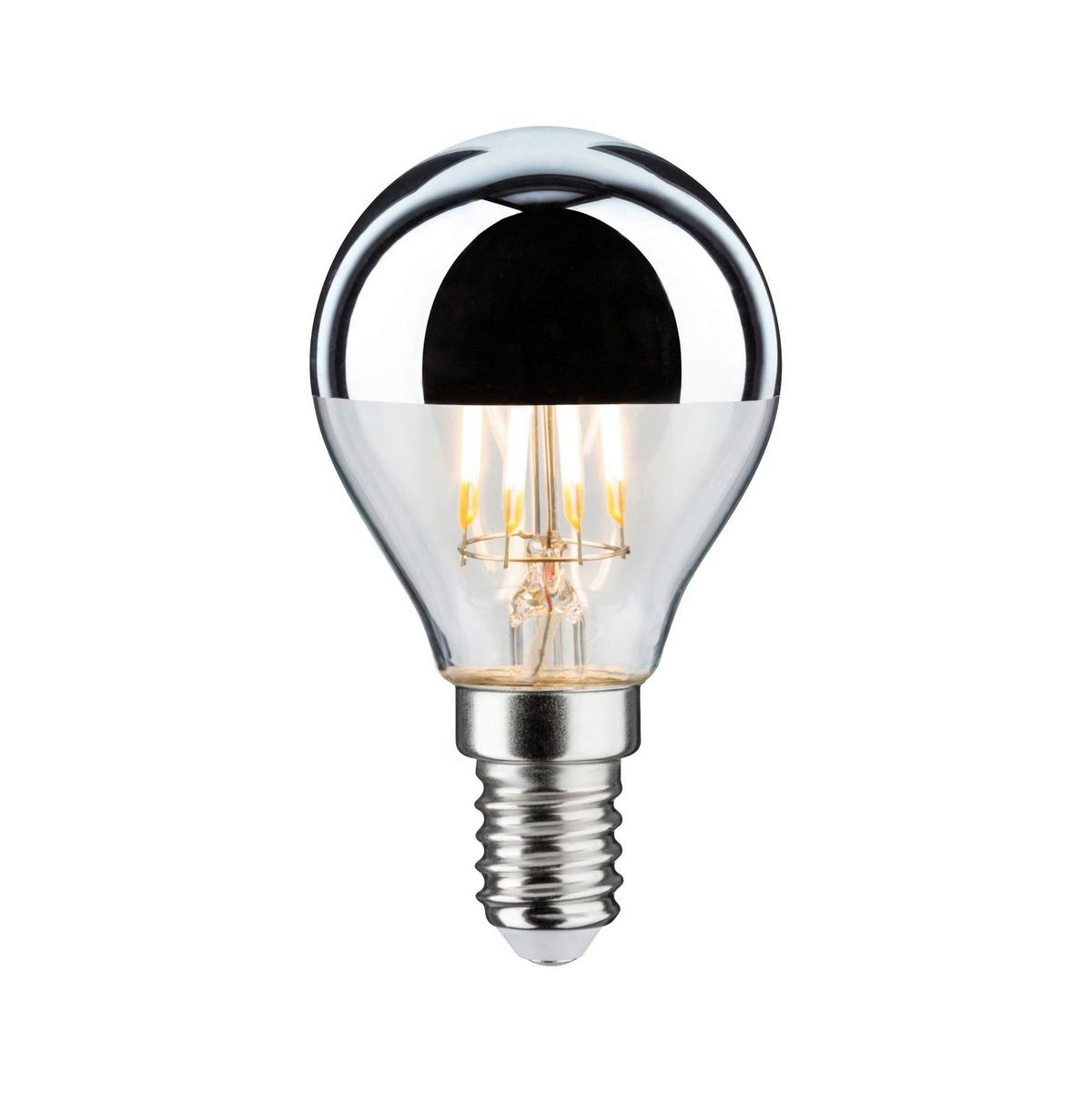 LED-Leuchtmittel 28667 max. 4,8 Watt - Klar/Silberfarben, Basics, Glas (7,8cm) - Paulmann