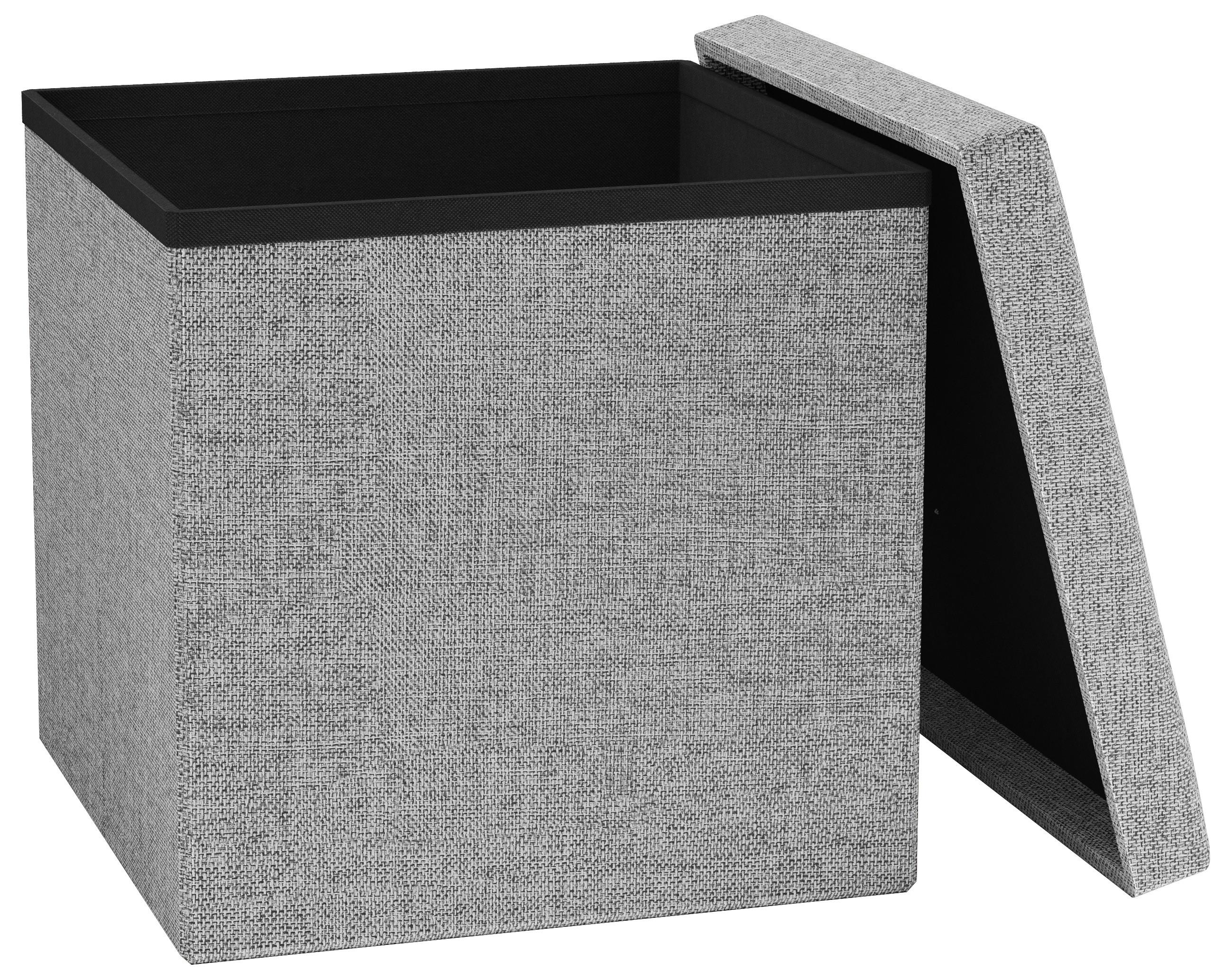 SITZBOX BOXAS - Hellgrau, Basics, Holzwerkstoff/Kunststoff (38/38/38cm) - MID.YOU