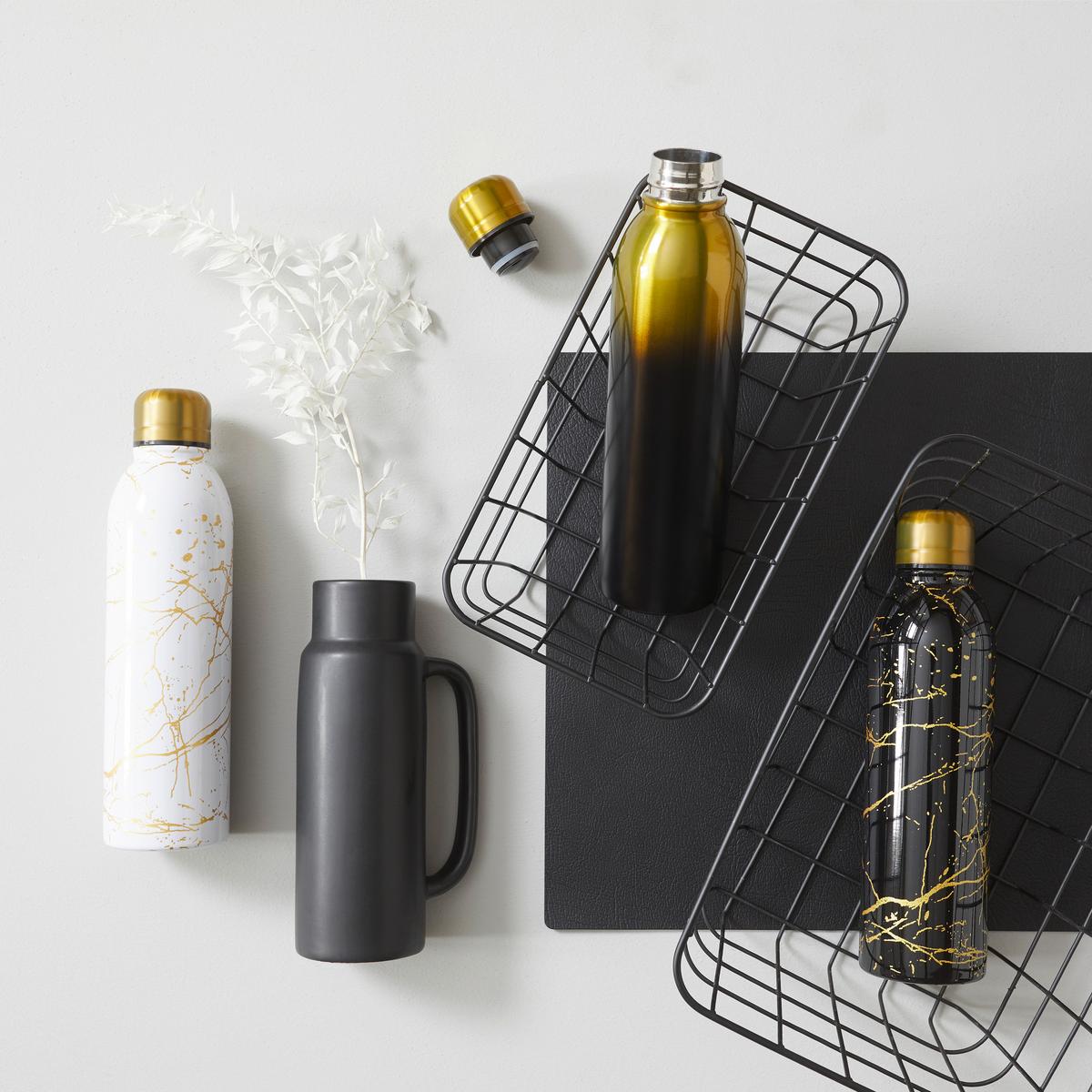 Tischset Jette aus Leder in Schwarz - Schwarz, Leder (33/42cm) - Premium Living