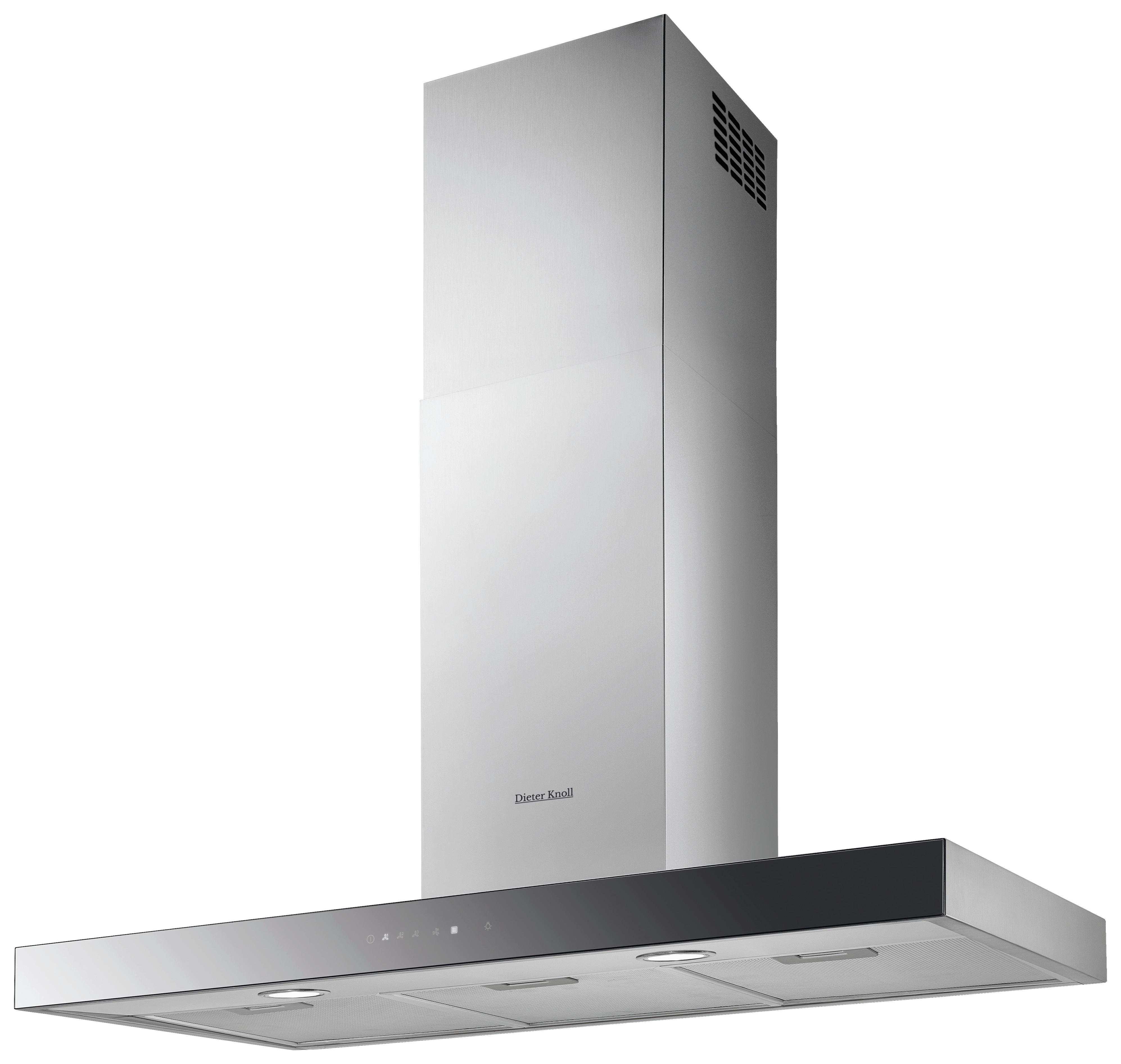 Dunstabzugshaube DK9HB470Y - Edelstahlfarben/Schwarz, Basics, Glas/Metall (90/67,8-118/45,4cm) - Dieter Knoll