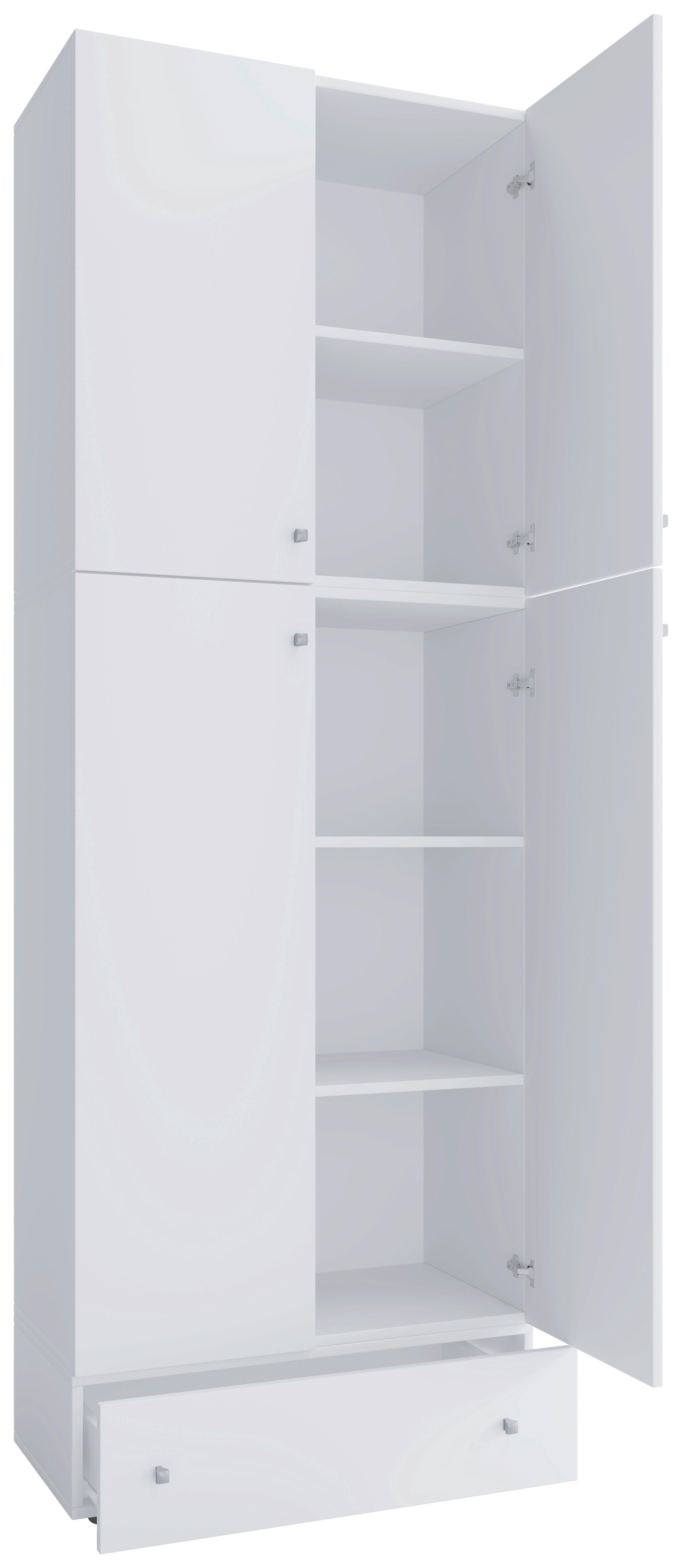 Omara Za Čevlje Lona Xxl, Bela - siva/črna, Konvencionalno, umetna masa/leseni material (70/200/39cm) - MID.YOU