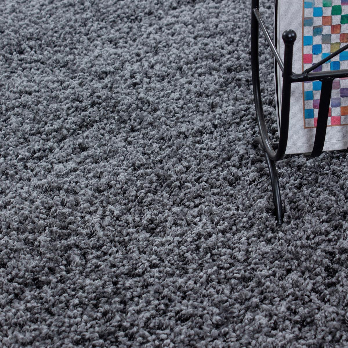 Hochflorteppich Dream Grau ca. 80x150cm - Grau, KONVENTIONELL, Textil (80/150cm) - Novel
