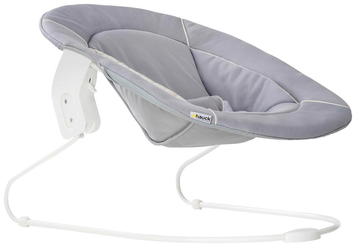 LEŻACZEK ALPHA BOUNCER STRETCH GREY - biały/szary, Konventionell, tkanina (66/49/45cm) - Hauck