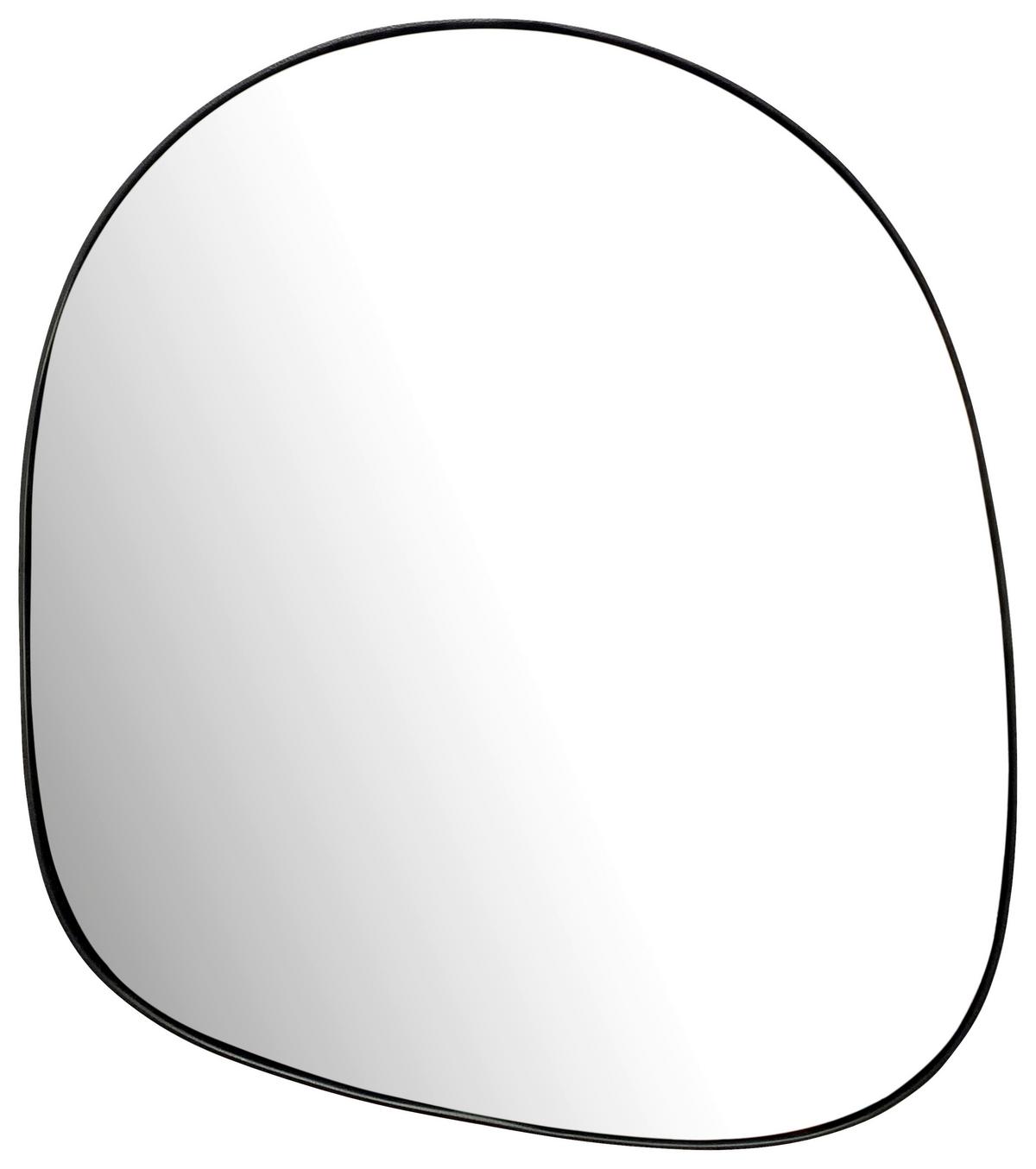 WANDSPIEGEL WL7.124 - Schwarz, Design, Glas/Metall (53/60/2,5cm) - MID.YOU