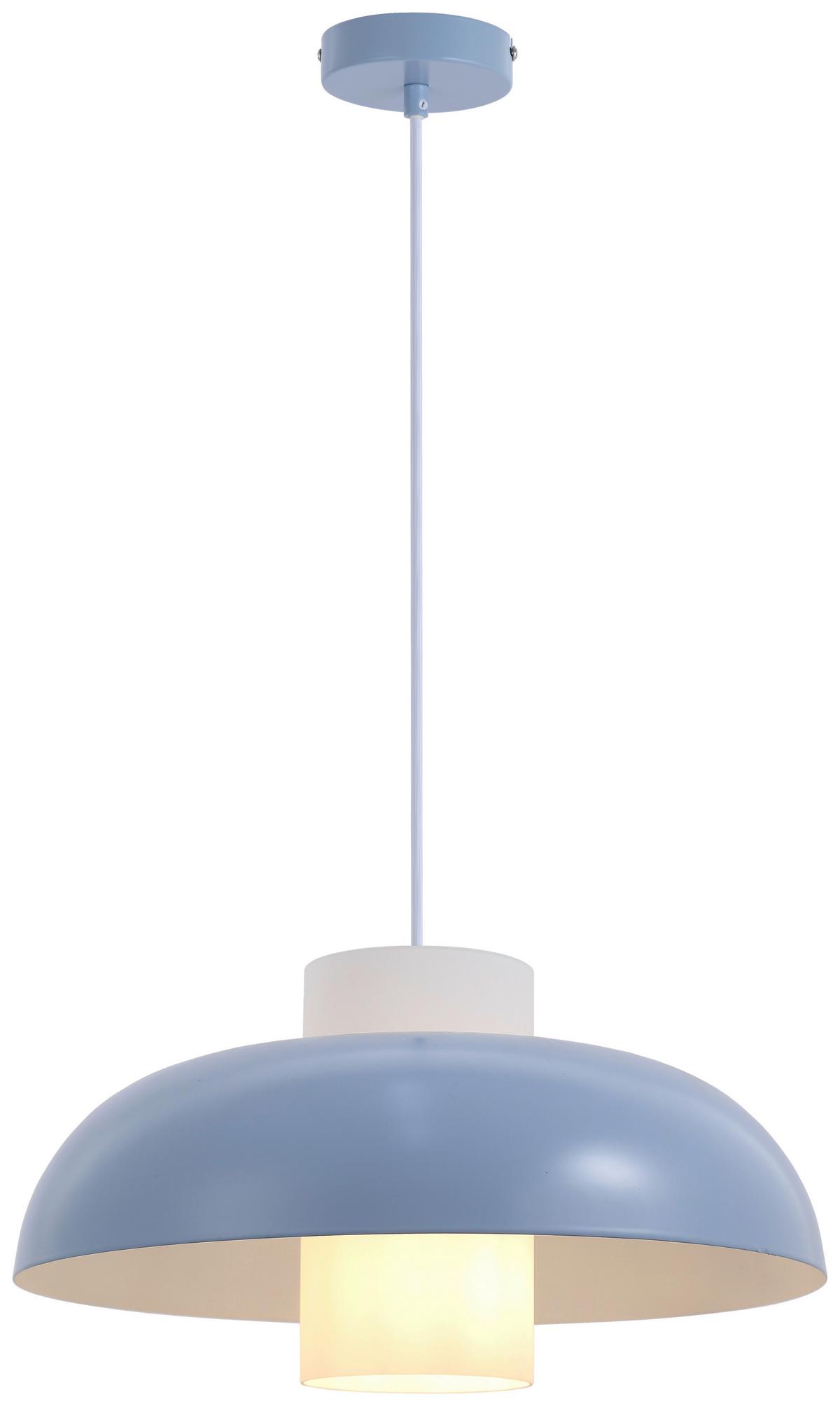 LAMPA WISZĄCA JULIE - niebieski/biały, Trend, metal/szkło (38/120cm) - Collet's Monde
