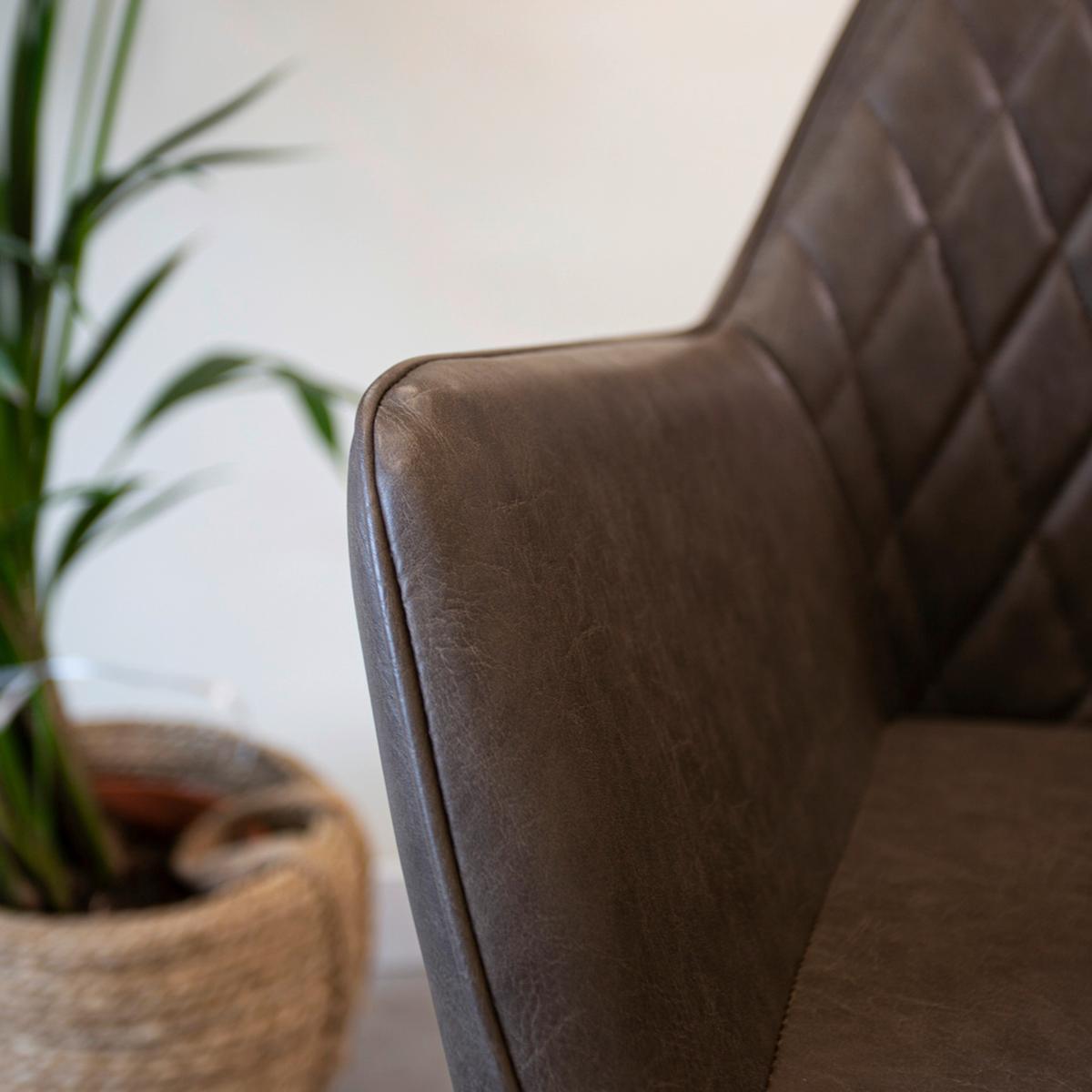 STUHL-SET COSE - Taupe/Schwarz, KONVENTIONELL, Textil/Metall (62/83/60cm) - MID.YOU