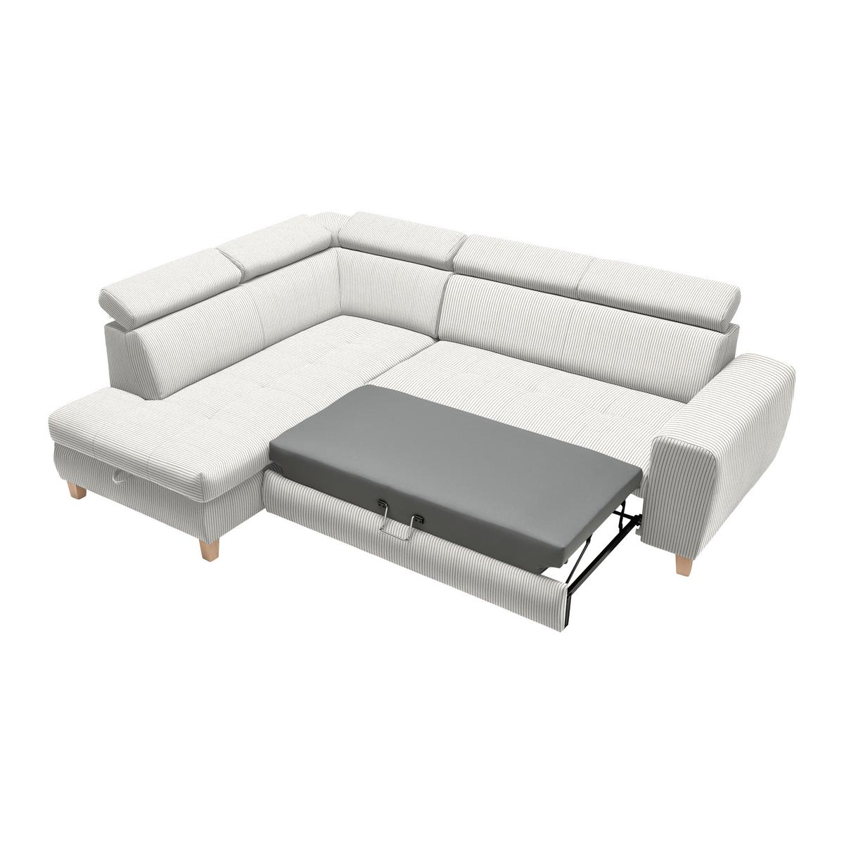 Kutna Garnitura Lugo - bež, Moderno, drvo/metal (205/98/266cm) - Modern Living