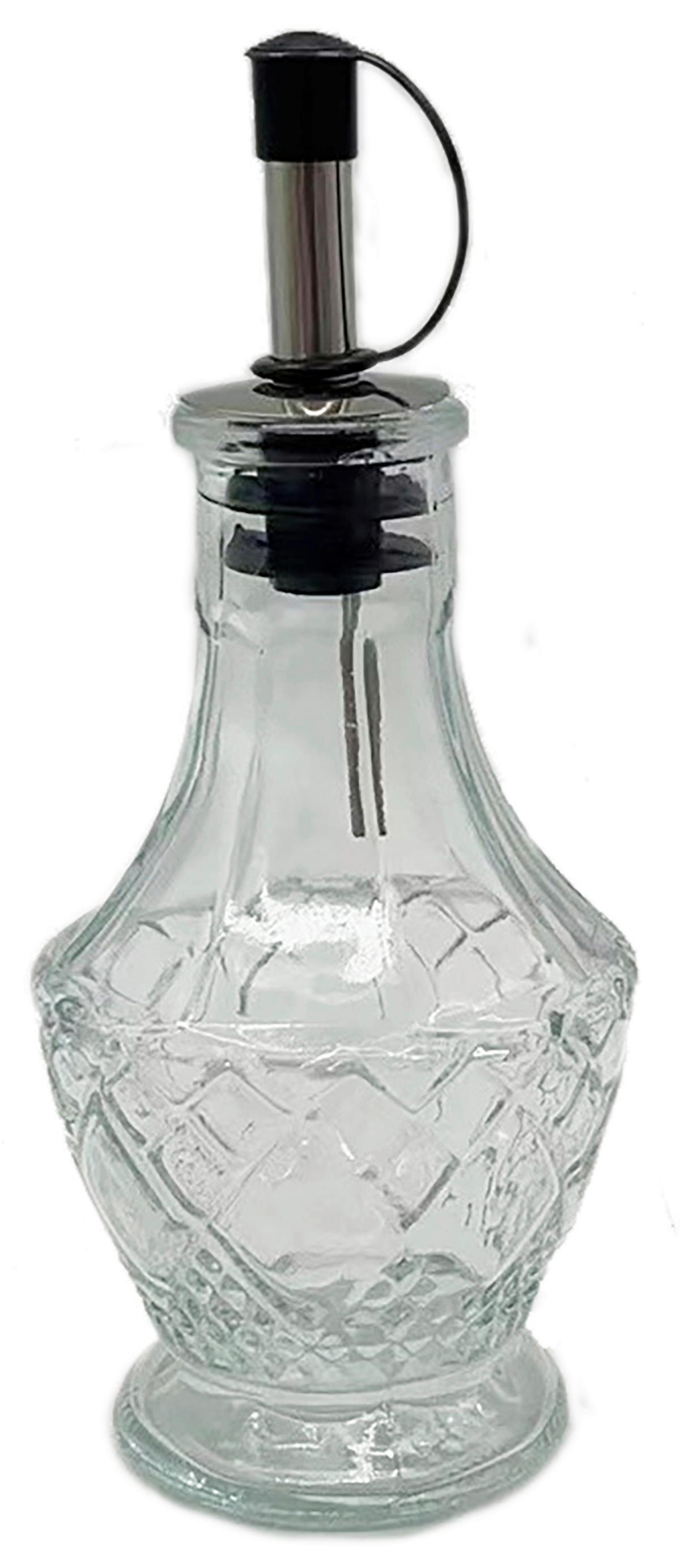 Recipient pentru ulei Oil, 120 ml - străveziu/negru, Modern, plastic/sticlă (6,6/15cm) - Mömax