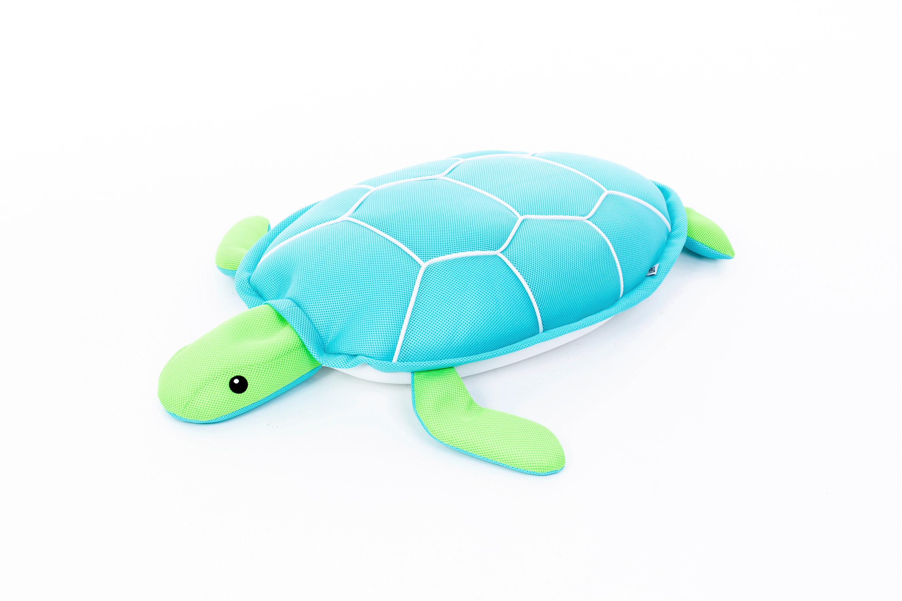 Schwimmtier Schildkröte Blau - Hellblau, KONVENTIONELL, Textil (82/100/15cm)