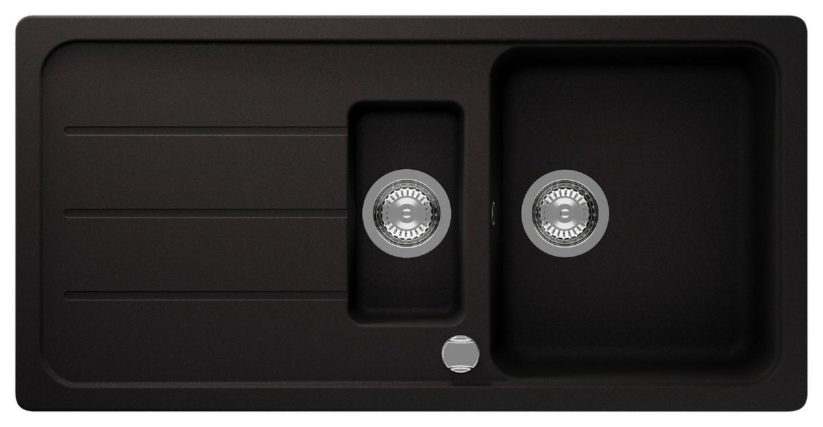 Pomivalno Korito Austin, 100x50cm - črna, Design, kamen (100/20/50cm) - Respekta