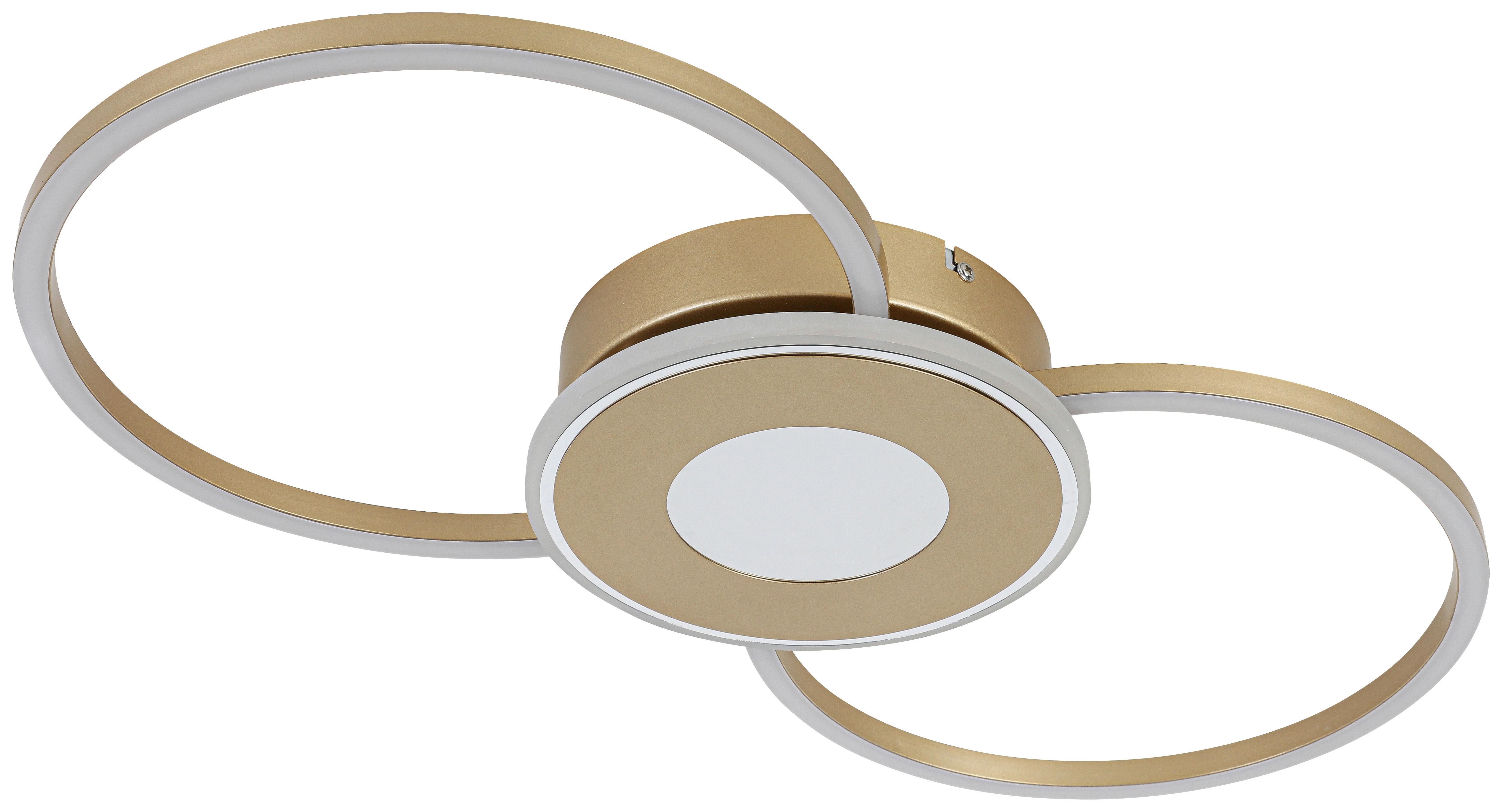 LED-TAKLAMPA ALEXANDER - kromfärg/cappuccino, Modern, metall/plast (57,5/28,5/6cm) - Mömax