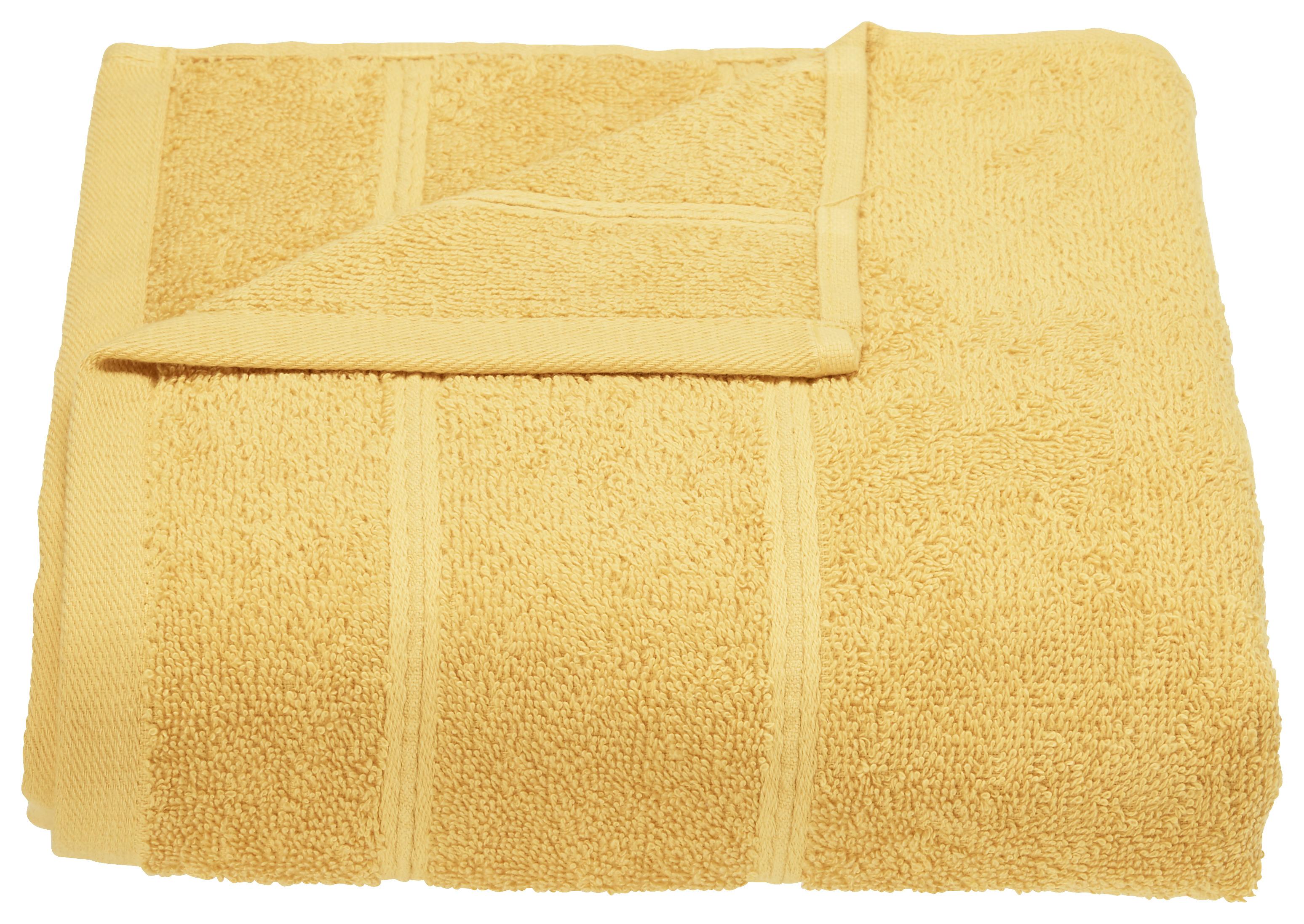 Handtuch Melanie in Gelb ca. 50x100cm - Gelb, Textil (50/100cm) - Modern Living