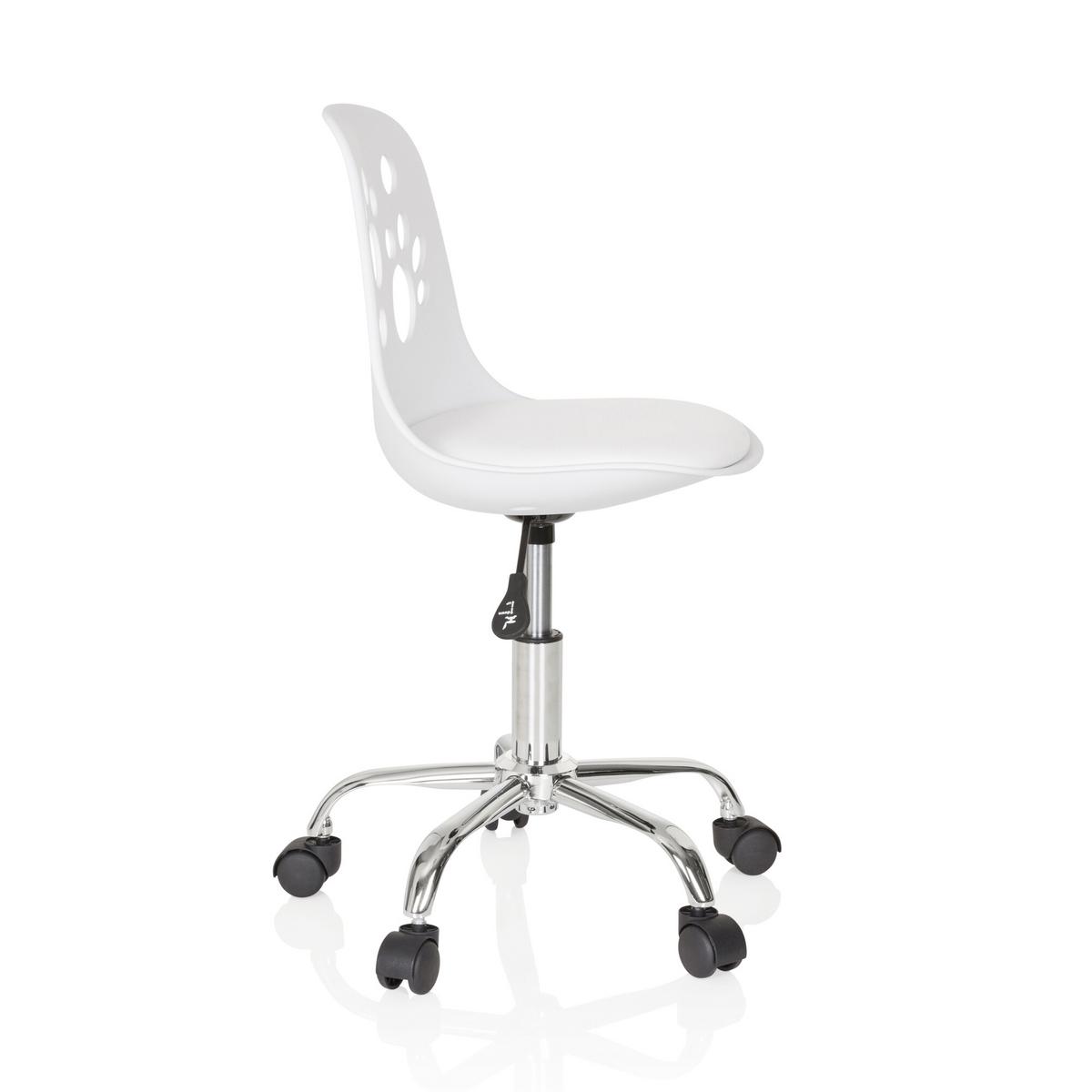 Mladinski Vrtljivi Stol Fancy I, Bela - bela, Moderno, umetna masa/tekstil (40/72-82/44cm) - MID.YOU
