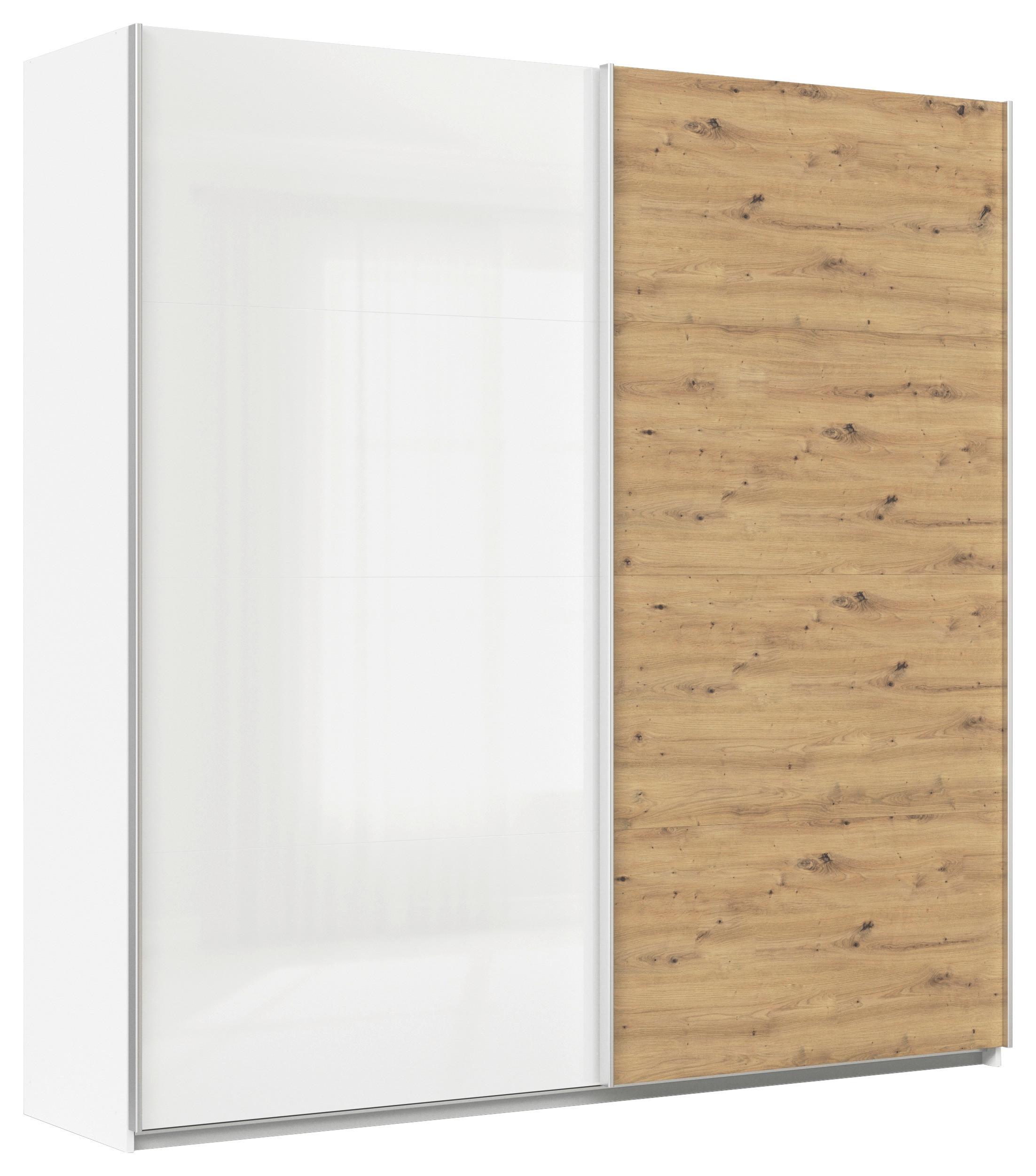 Ormar S Kliznim Vratima Feldkirch - bijela/hrast Artisan, Moderno, drvni materijal/metal (225/229/62cm) - Modern Living