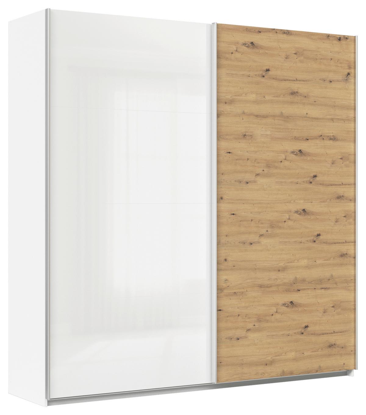 Ormar S Kliznim Vratima Feldkirch - bijela/hrast Artisan, Moderno, drvni materijal/metal (225/229/62cm) - Modern Living