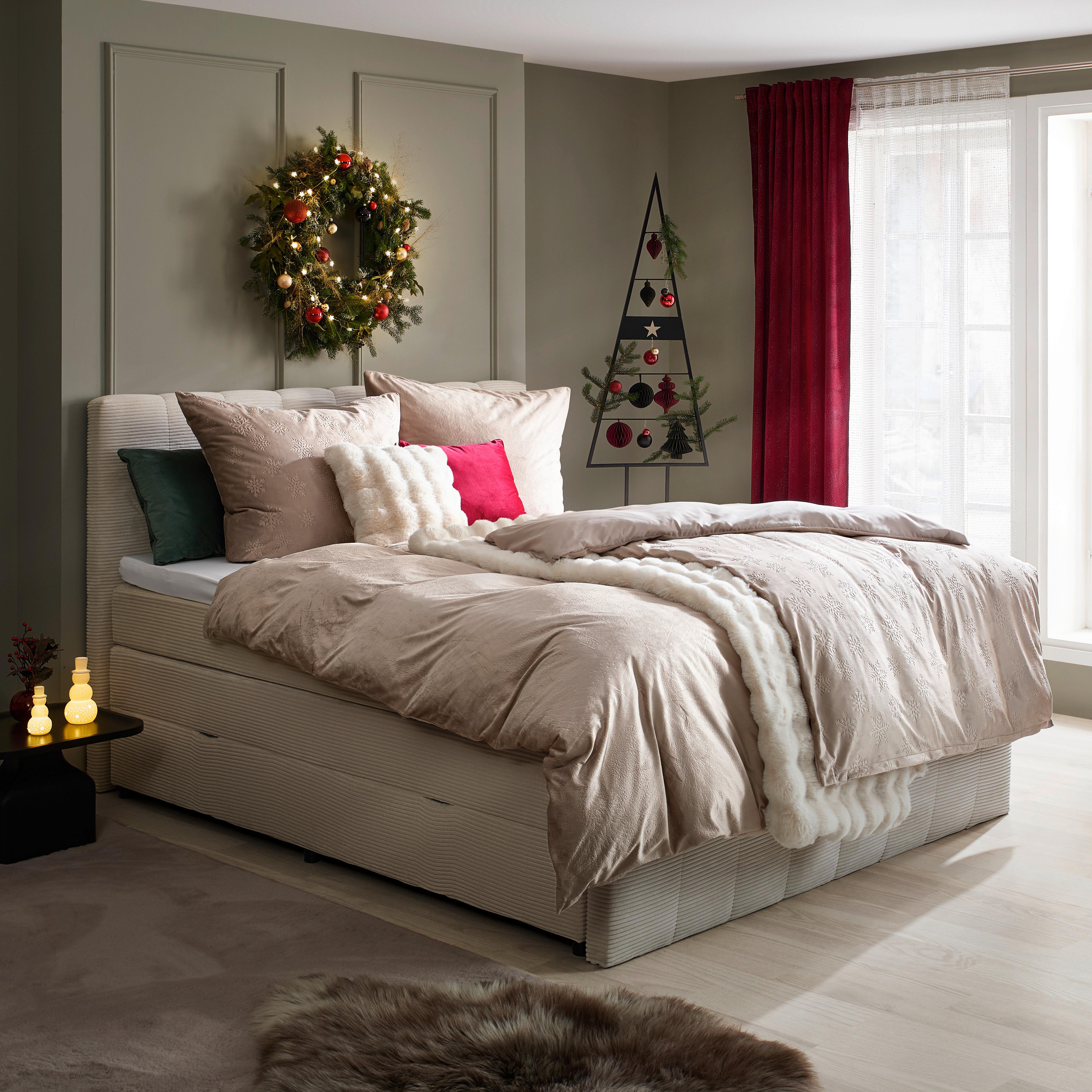 Bettwäsche Snowflakes Beige ca. 140x200cm - Beige, Textil (140/200cm) - Mömax