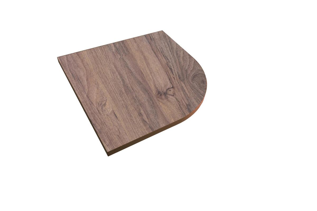 Ugaona Spojna Ploča Rilega - boja oraha, Moderno, pločasti materijal (80/3,8/80cm) - Modern Living