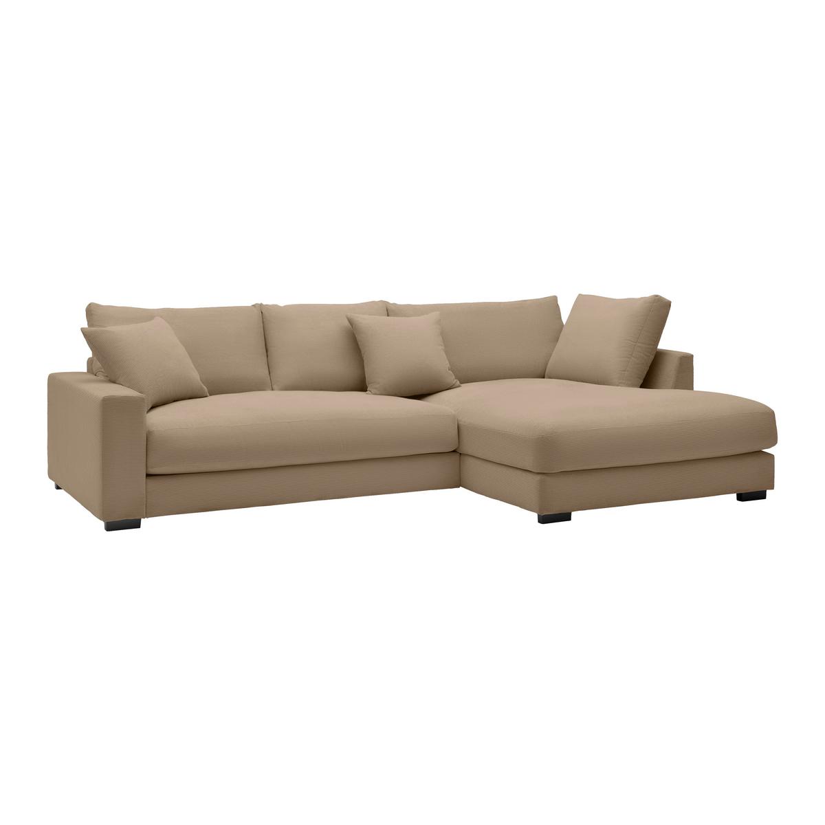 Kutna Garnitura Pedro - smeđa/crna, Moderno, tekstil/plastika (300/190cm) - Mömax