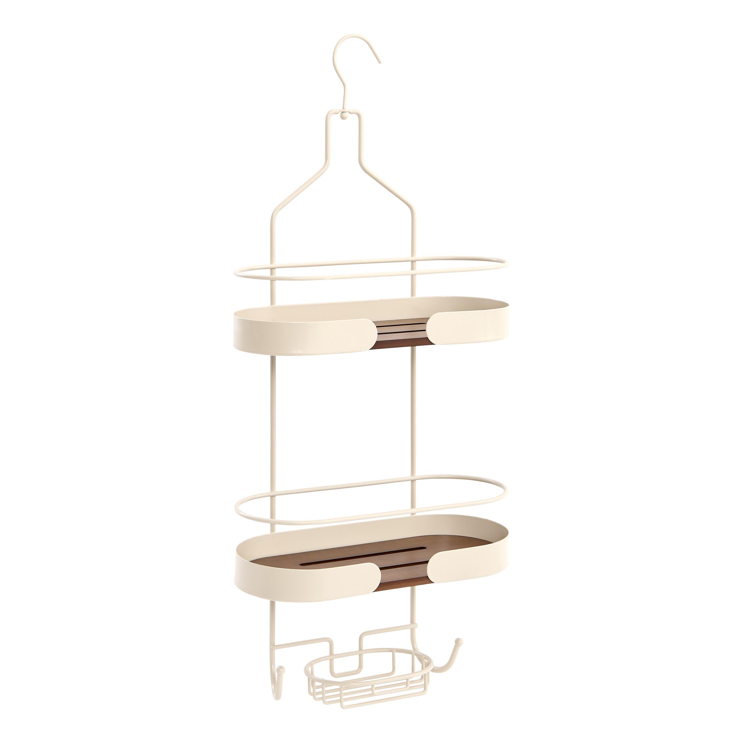 Regal Za Tuš Argileo - bež, Basics, metal (28,3/12,6/63,5cm)