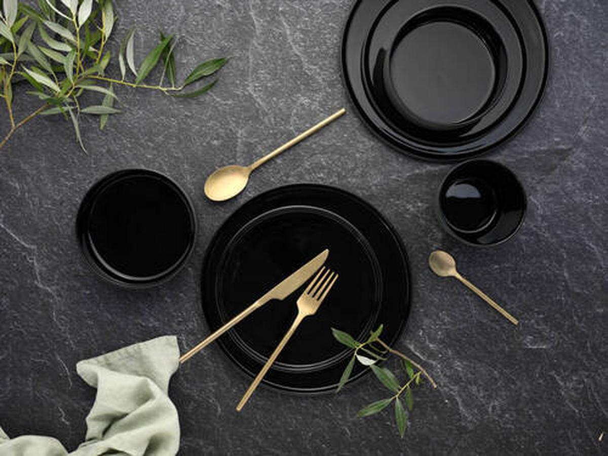 Kombinirani Servis Futuro Black, 16-Delni - črna, Trend, keramika (41/39/35null) - Creatable