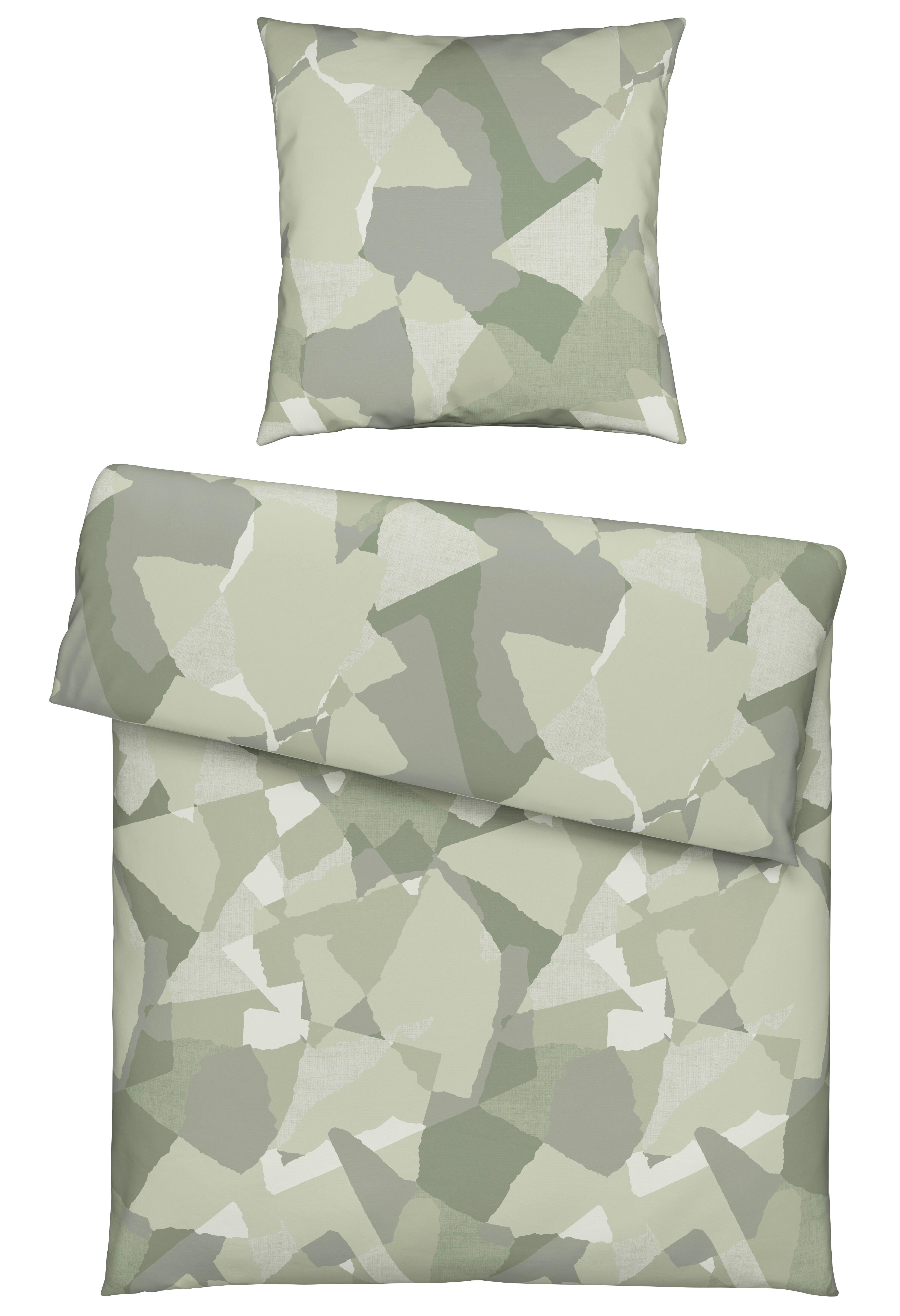 Bettwäsche Armin in Camouflage ca. 135x200cm - Olivgrün, Textil (135/200cm) - Modern Living