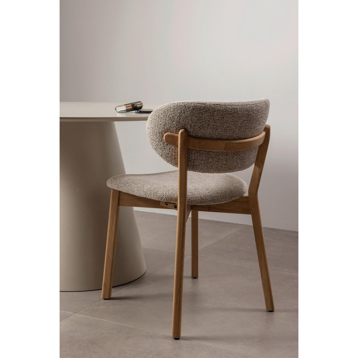 Stuhl-Set Udar 2er-Set Naturfarben - Naturfarben, MODERN, Holz/Textil (51/82/60cm) - Livetastic