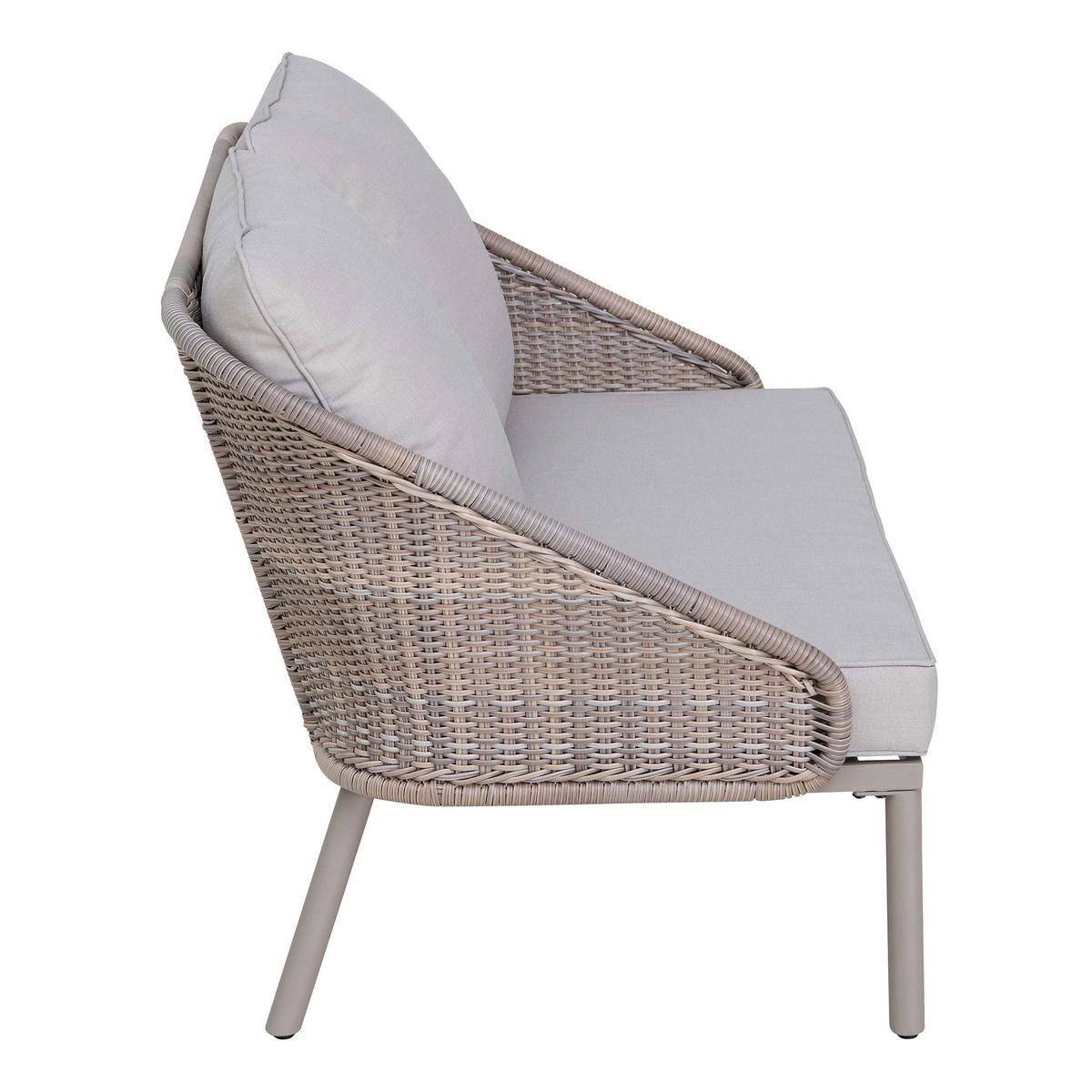 Doppelliege Tagesbett Porto Grau/Naturfarben - Naturfarben/Grau, Basics, Holz/Kunststoff (142/82/128cm) - Modante