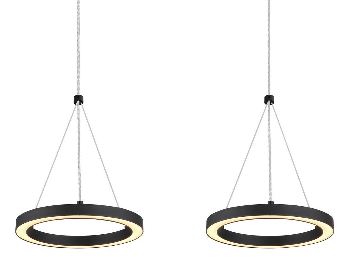 LED-HÄNGELEUCHTE 67188-3H GRENVIX - Weiss/Schwarz, Design, Kunststoff/Metall (82/20/120cm) - Globo