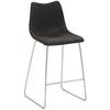 Barhocker My Solo ca. 49x100 cm Schwarz - Edelstahlfarben/Schwarz, KONVENTIONELL, Textil/Metall (49/99/51cm) - Livetastic