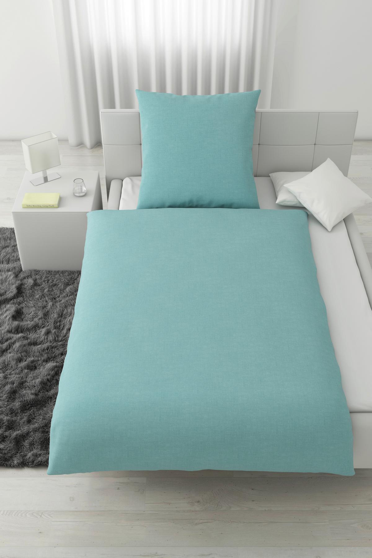 Bettwäsche Noah Wende in Hellblau ca. 135x200cm - Hellblau, Textil (135/200cm) - Modern Living