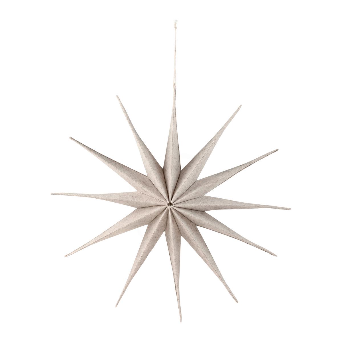 Dekohänger Kassio I Beige  Ø ca. 40cm - Beige, KONVENTIONELL, Textil (40cm) - Mömax