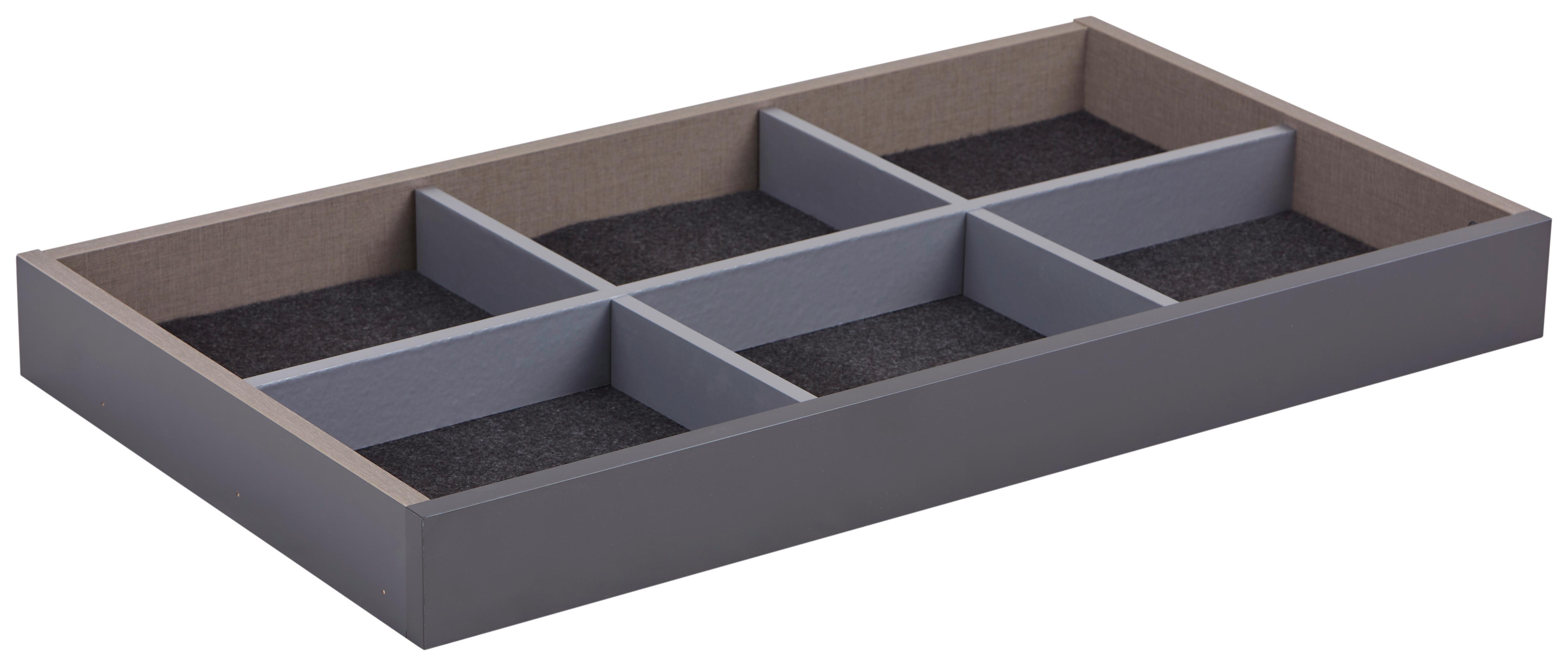 Ladica Unit - sivo-smeđa, Moderno, drvni materijal (87,9cm) - Based