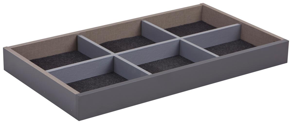 Schublade Unit in Grau - Grau, Modern, Holzwerkstoff (87,9/8/53cm) - Based