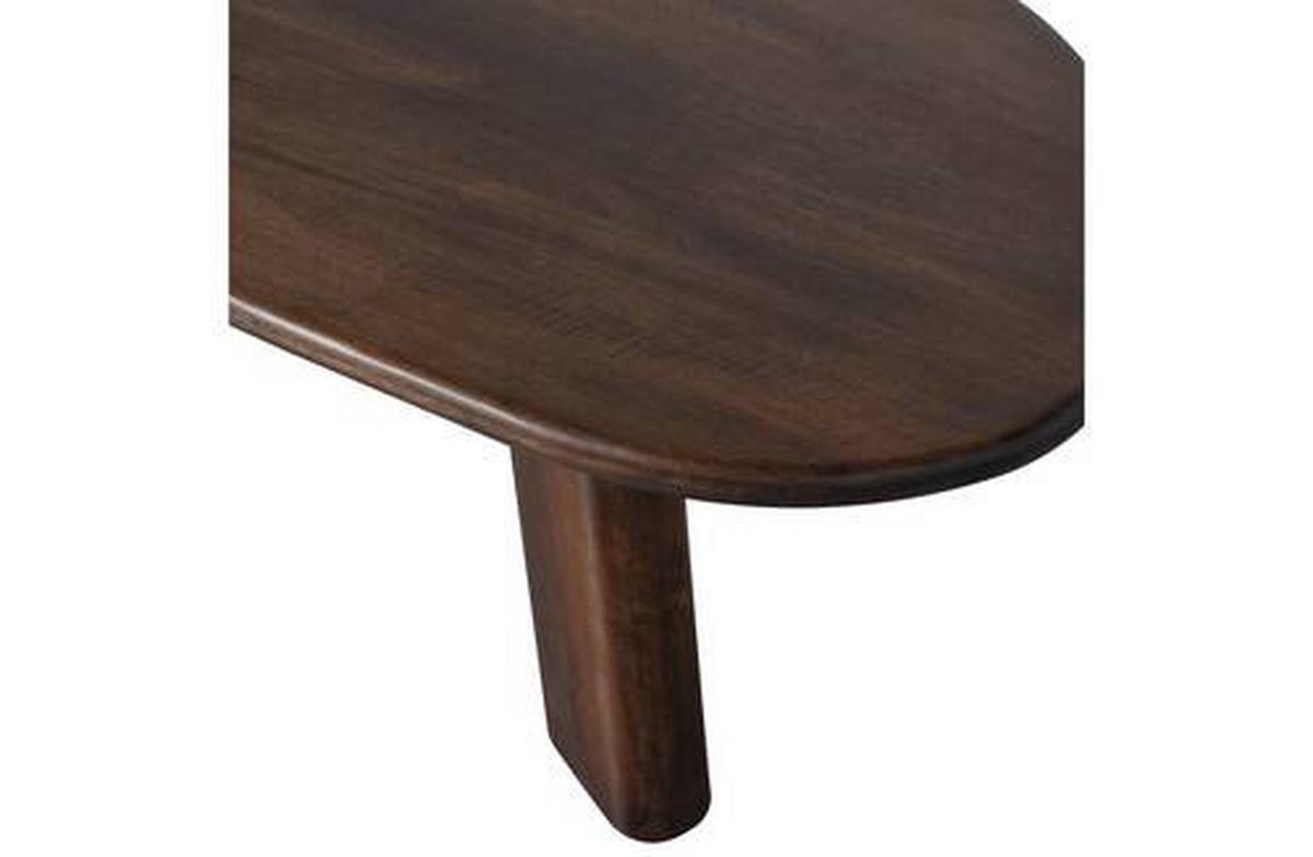 Couchtisch Roundly Holz - Walnussfarben, Design, Holz (110/60/40cm) - Livetastic