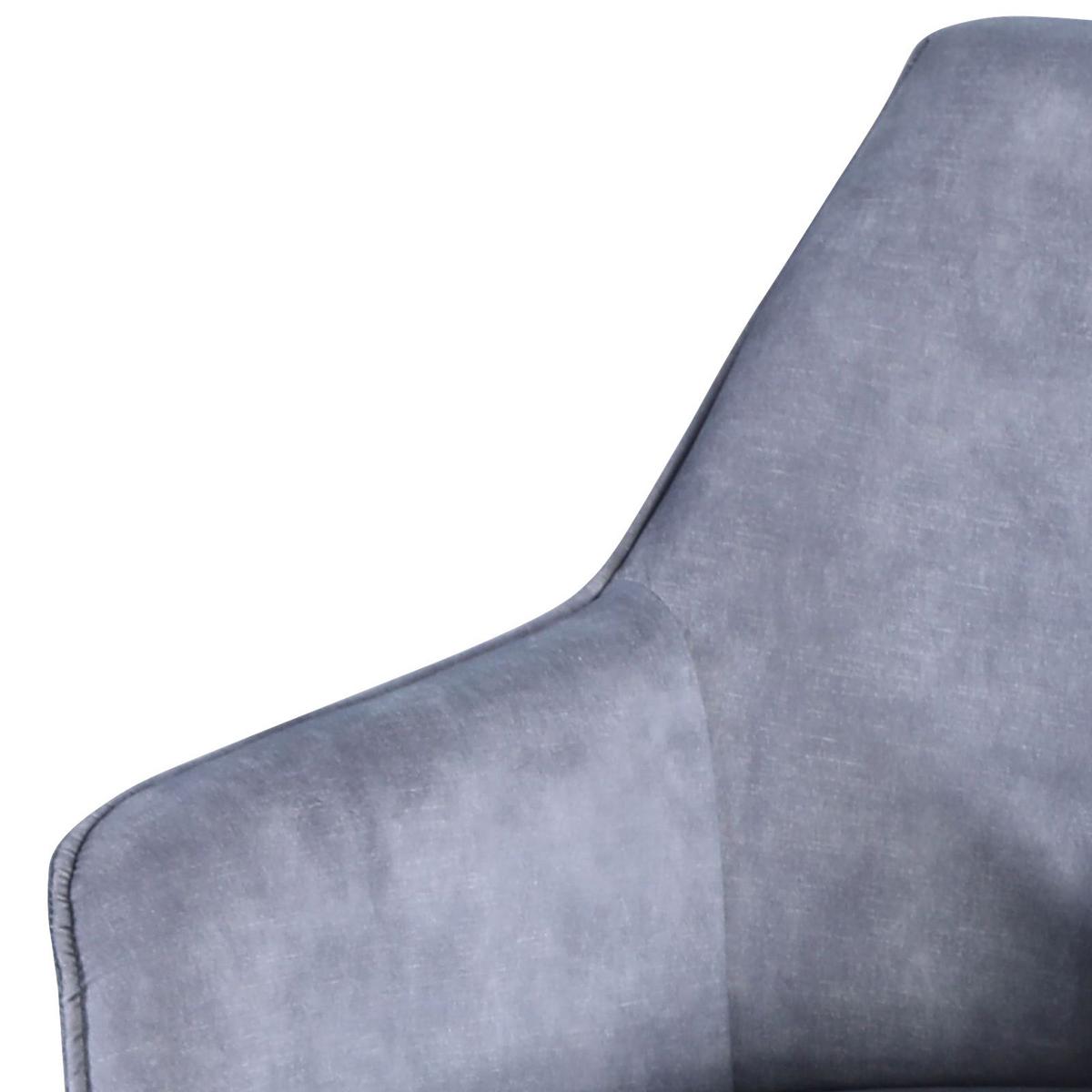 Scaun LISA - gri deschis/culoare natur, Konventionell, lemn/textil (62/83/63cm)
