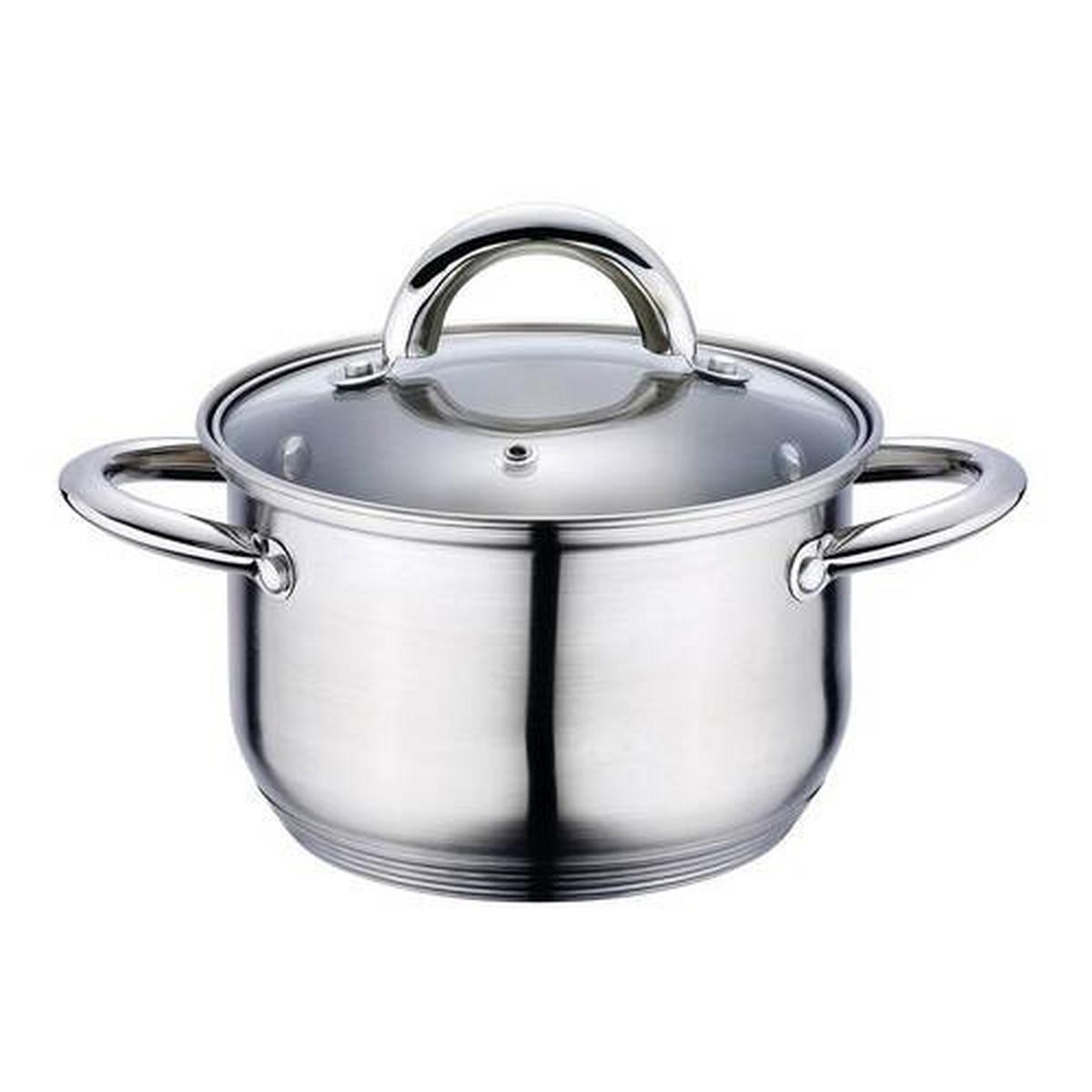 Kochtopset Jumbo, 12-teilig - Edelstahlfarben/Transparent, MODERN, Glas/Metall