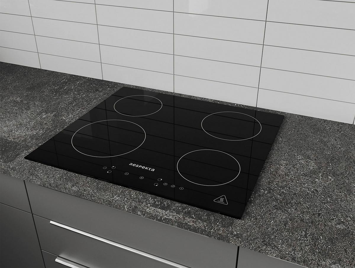 Induktionskochfeld KM4295l-28 ca. 59/5,8/52 cm Schwarz - Schwarz, Trend, Glas (59/5,8/52cm) - Respekta