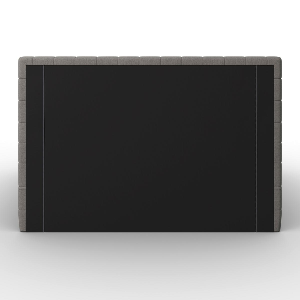 Postelja Boxspring Olivia, Siva, 180x200 - siva/barve hrasta, Moderno, tekstil/les (180/200cm) - Bessagi Home