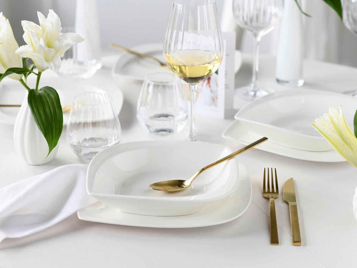 Jedilni Servis Melbourne Creme, 12-Delni - krem barve, Basics, keramika - Creatable