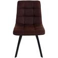 Scaun Zurs - maro/negru, Konventionell, lemn/metal (45/89/58cm) Scaun Zurs - maro/negru, Konventionell, lemn/metal (45/89/58cm)
