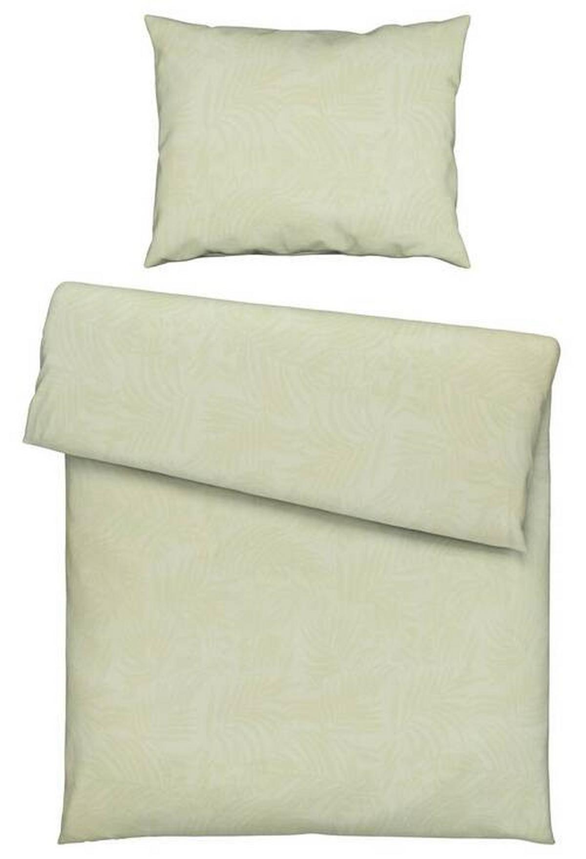 Lenjerie de pat Corinne, cca. 50x70/140x200cm - verde deschis, Romantik / Landhaus, textil (140/200cm) - Mömax