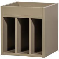 SCHALLPLATTENREGAL Turner Schlammfarben B: 44cm - Schlammfarben, Design, Holz (44/47/44cm) - Livetastic