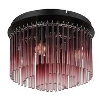 DECKENLEUCHTE 15698DBR GORLEY - Klar/Chromfarben, Basics, Glas/Metall (32/23cm) - Globo